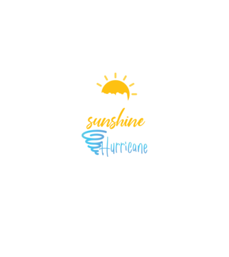 February Girls are Sunshine mixed with a little Hurricane model negru pe tricou