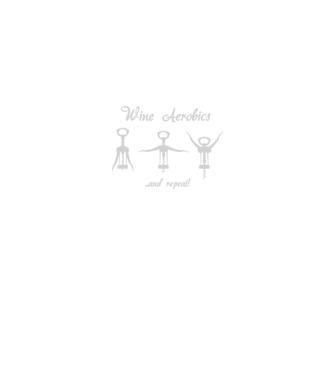 Wine Aerobics model negru pe tricou
