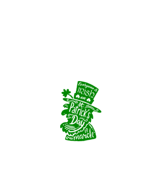 Everyone is irish leprechaun model alb pe tricou