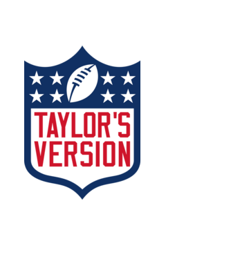 Taylor Swift football logo model negru pe tricou