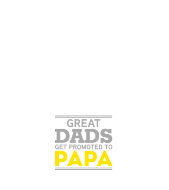 Great dads get promoted to papa model alb pe tricou