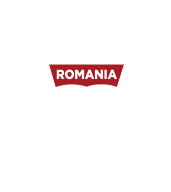 România levis model alb pe tricou