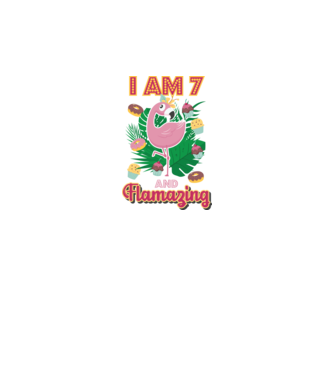 FLAMAZING Birthday 7 Years old model alb pe tricou