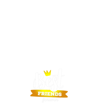Best friends forever model albastru închis pe tricou