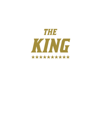 The King model negru pe tricou