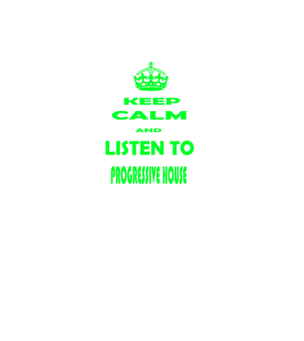 Keep Calm and Listen to prog-house model negru pe tricou
