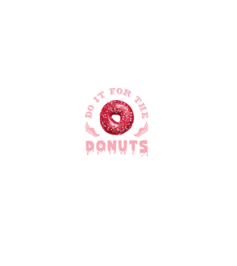 Do it for the donuts model albastru jeanși pe tricou