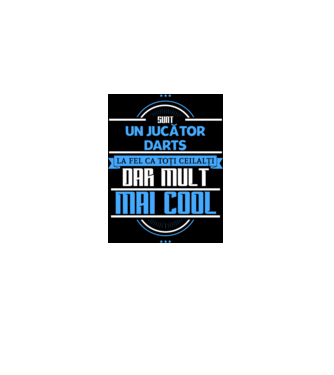 sunt un jucător darts, la fel ca toți ceilalți, dar mult mai cool model negru pe tricou