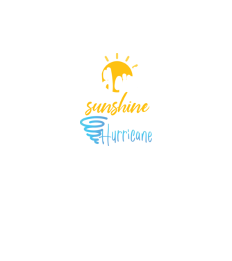 July Girls are Sunshine mixed with a little Hurricane model negru pe tricou