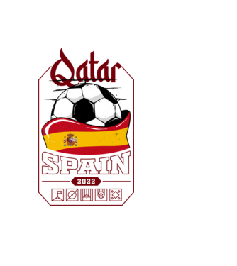 Qatar teams Spain model negru pe tricou