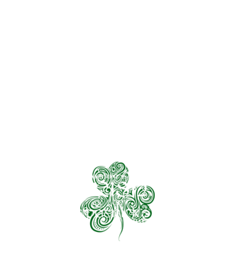 Everyone is irish shamrock model alb pe tricou
