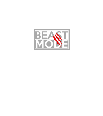 Beast mode model negru pe tricou
