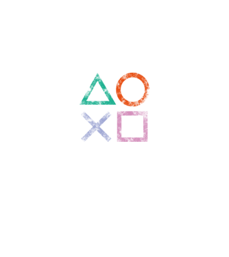 PlayStation icon model negru pe tricou