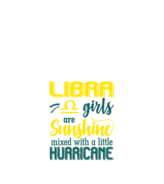 Sunshine with Hurricane LIBRA model negru pe tricou