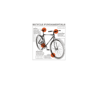 Bicycle fundamentals model gri pe tricou