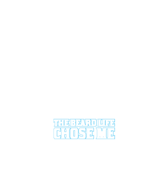 'I didn''t choose the beard life' model negru pe tricou