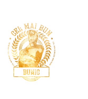 Cel mai bun bunic model alb pe tricou