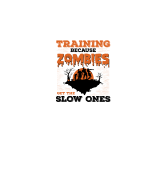 Zombies get the slow ones model alb pe tricou
