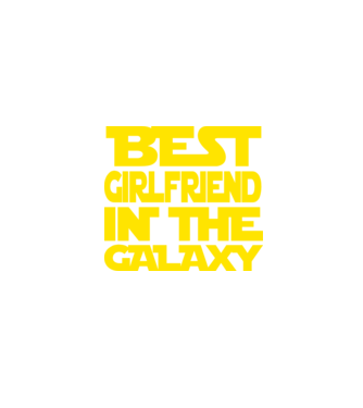 best girlfriend in the galaxy model negru pe tricou