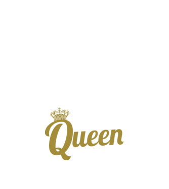 Nurse a title just above Queen model negru pe tricou