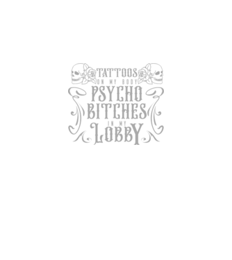 Psycho bitches model negru pe tricou