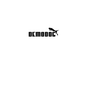 demodog logo black model alb pe tricou