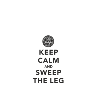 Keep calm and weep the leg cobra kai model alb pe tricou