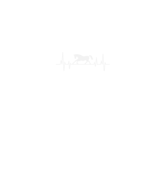 horse heartbeat model negru pe tricou