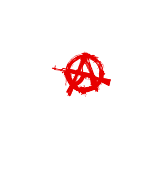 Akanarchy model alb pe tricou