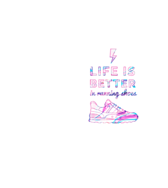 Life is better running shoes HOLO model galben neon pe tricou
