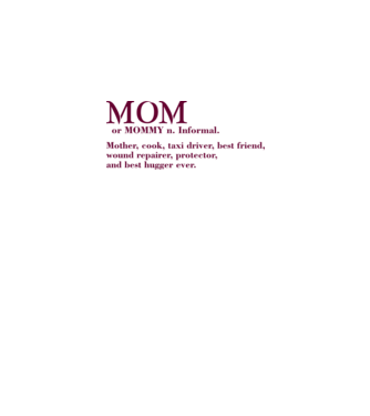 Mom definition model alb pe tricou