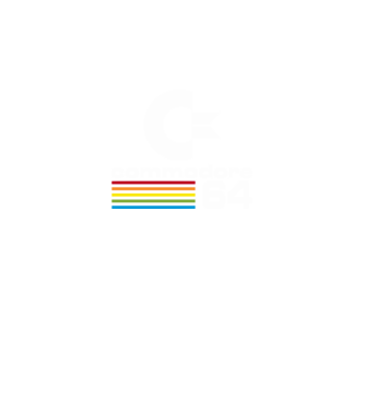 Commodore 64 logo on black model verde neon pe tricou