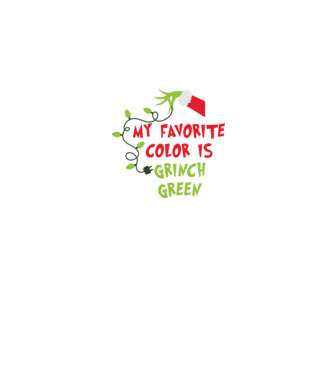 Grinch Green model negru pe tricou