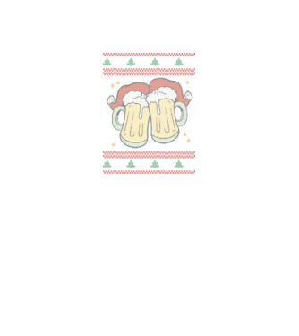 ugly sweater beers model negru pe tricou