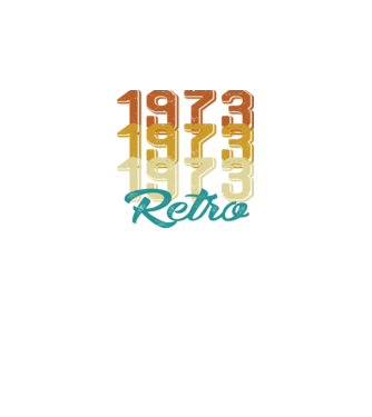 Retro 1973 model negru pe tricou