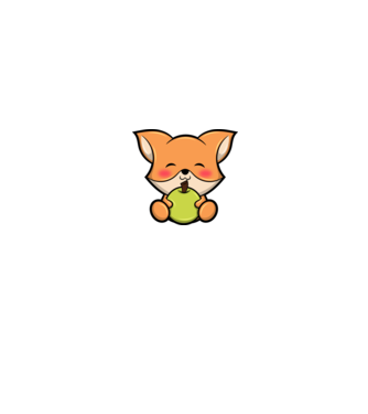 Baby Fox model alb/roșu pe tricou