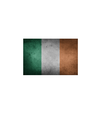 IRELAND model alb pe tricou