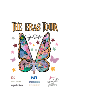 Taylor Swift eras fairy model alb pe tricou