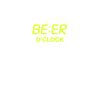 'Beer o'' clock' model negru pe tricou