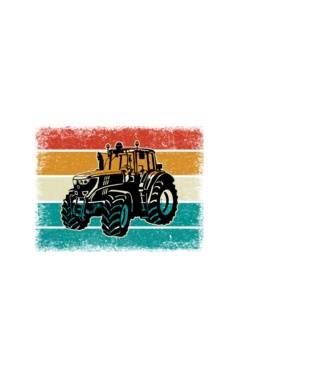 TRACTOR model negru pe tricou