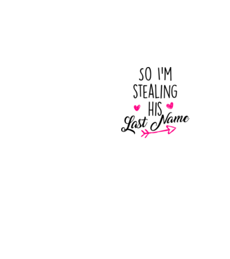Cuplu So I stealing his last name model galben neon pe tricou