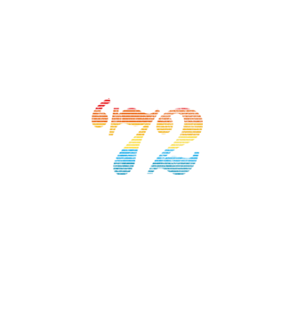 Retro Birthday 1972 model negru pe tricou