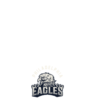 Philadelphia Eagles model negru pe tricou