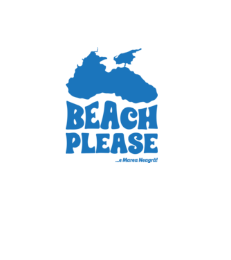 Beach please, e Marea Neagră! model alb pe tricou