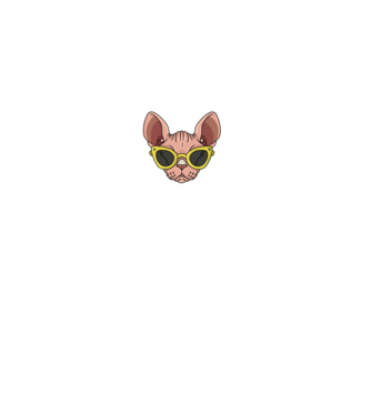 cool cats have no hair model turcoaz pe tricou