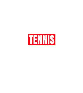 TENNIS HERO model negru pe tricou