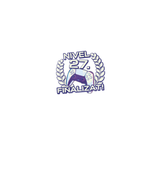 Nivel 27 finalizat! model negru pe tricou