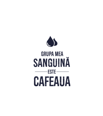 Grupa mea sanguină este cafeaua model gri pe tricou