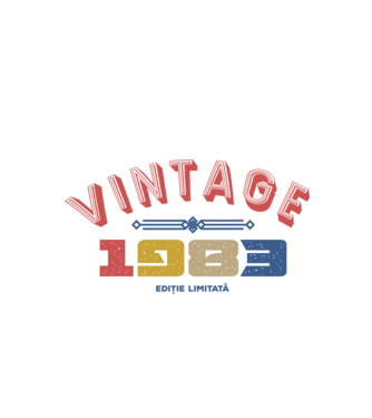 1983 Ediție limitată model alb pe tricou