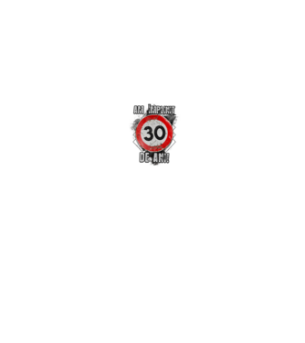 Am împlinit 30 de ani! model alb pe tricou